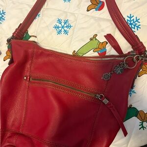 Red Leather Women's Bag